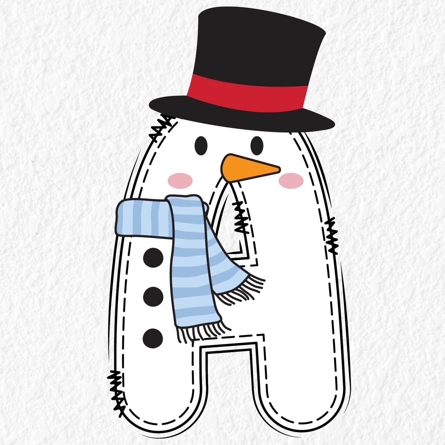 Snowman Alphabet | UV DTF
