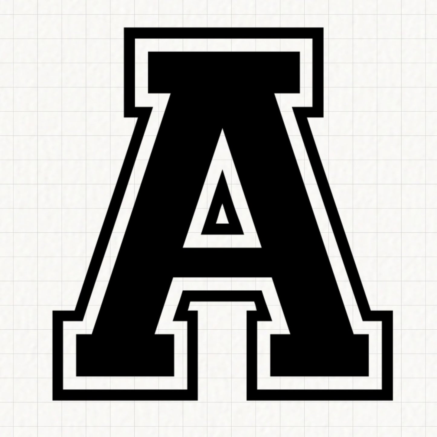 Varsity Alphabet | UV DTF