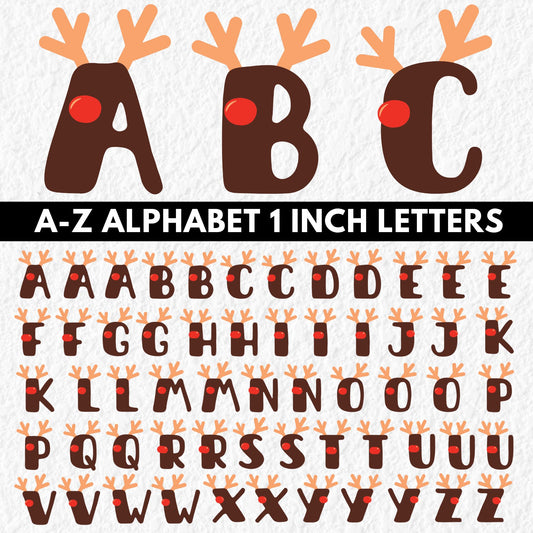 Reindeer Alphabet | UV DTF