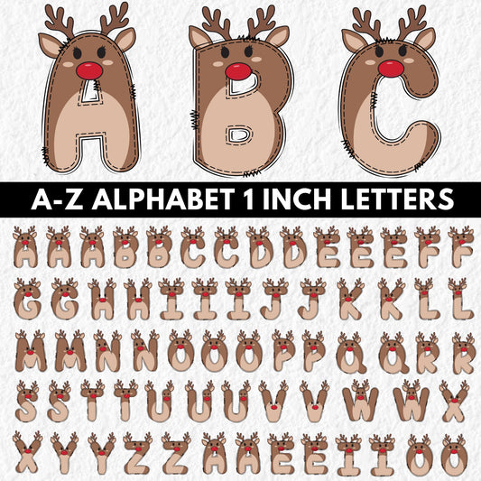 Reindeer Alphabet | UV DTF