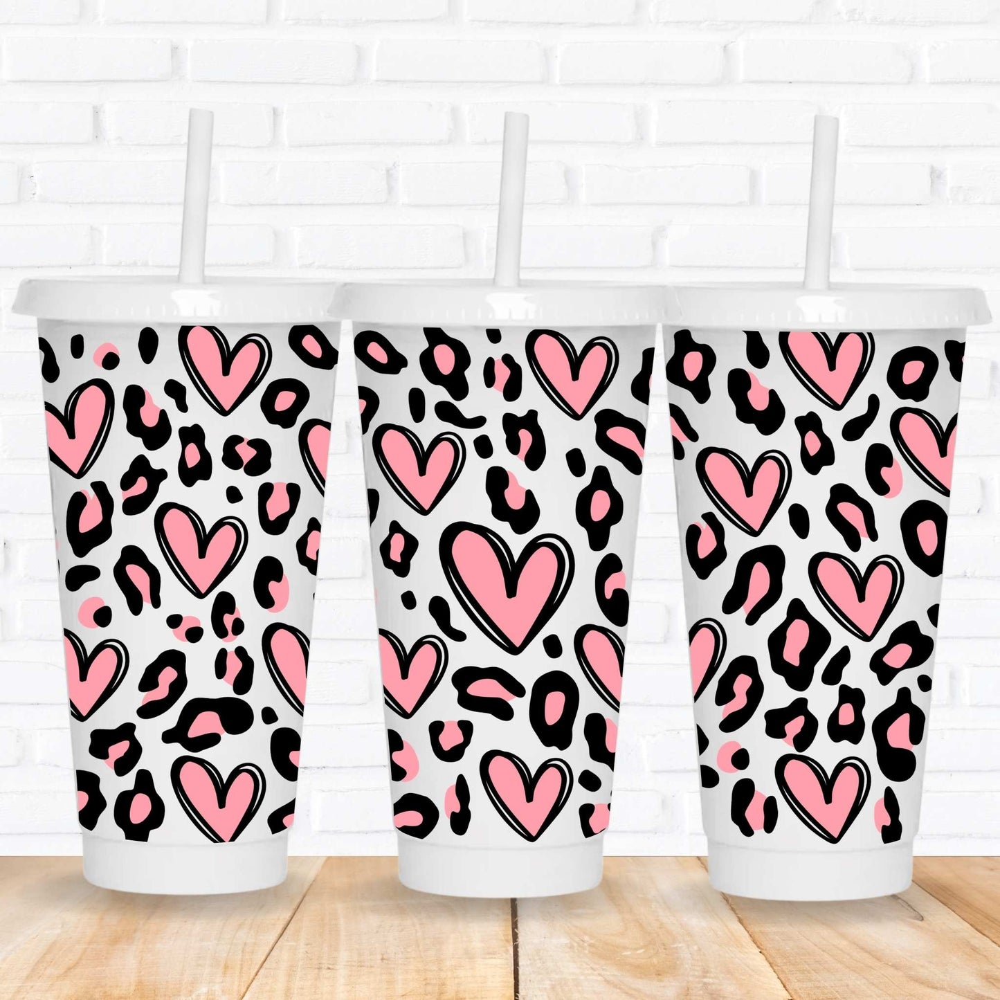 Sketch Filled Hearts | UV DTF Wrap