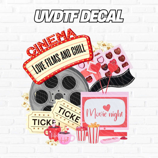 popcorn movie night uv dtf