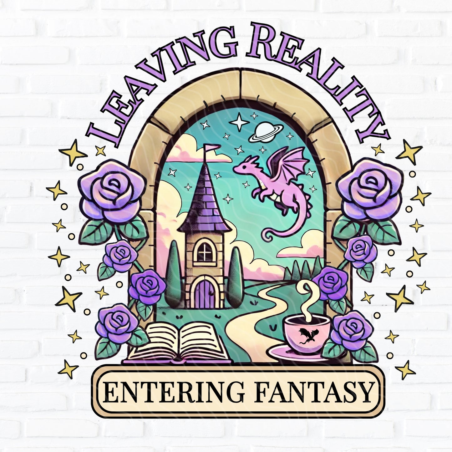 Leaving Reality, Entering Fantasy | UV DTF Decal