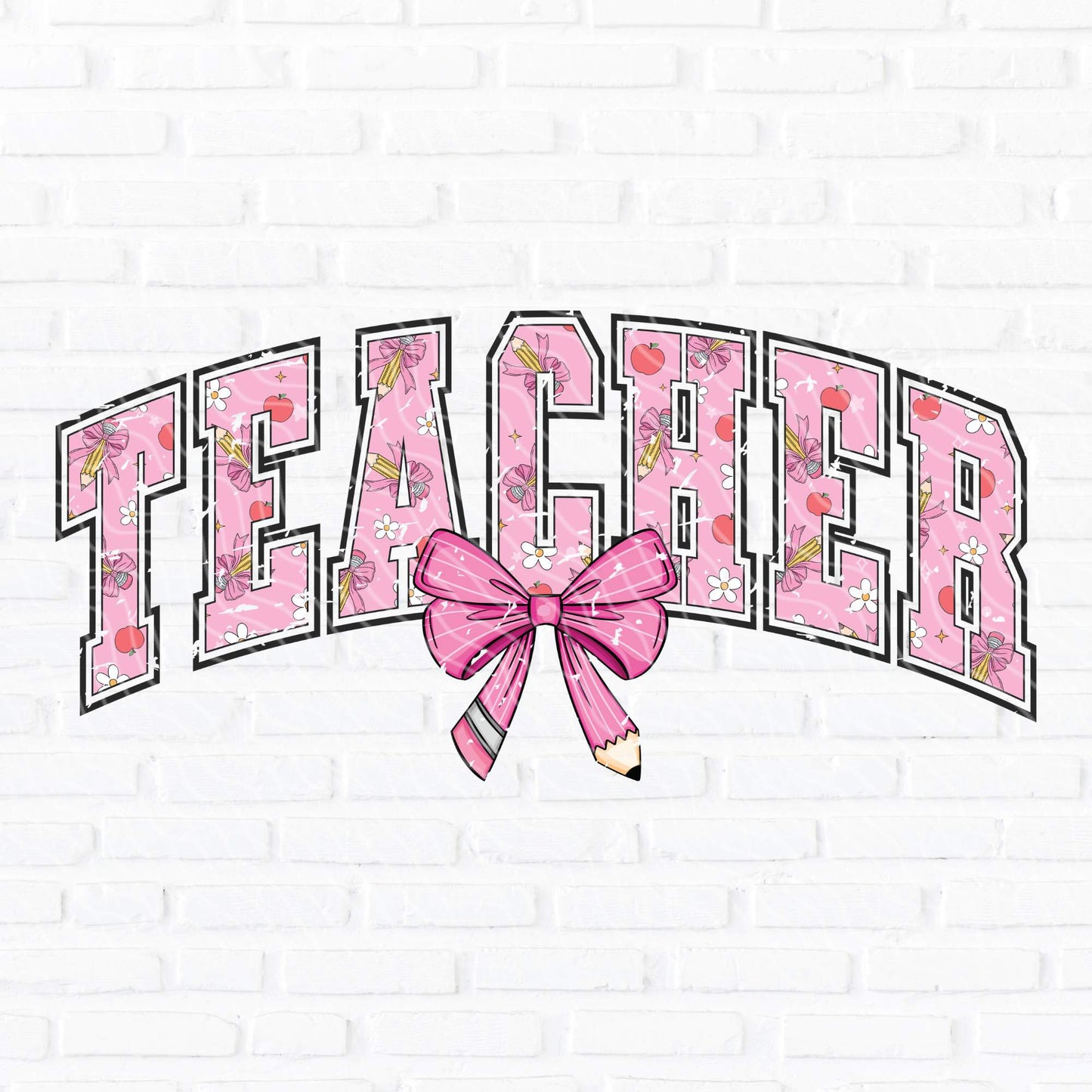 Pink Coquette Teacher | UV DTF Decal