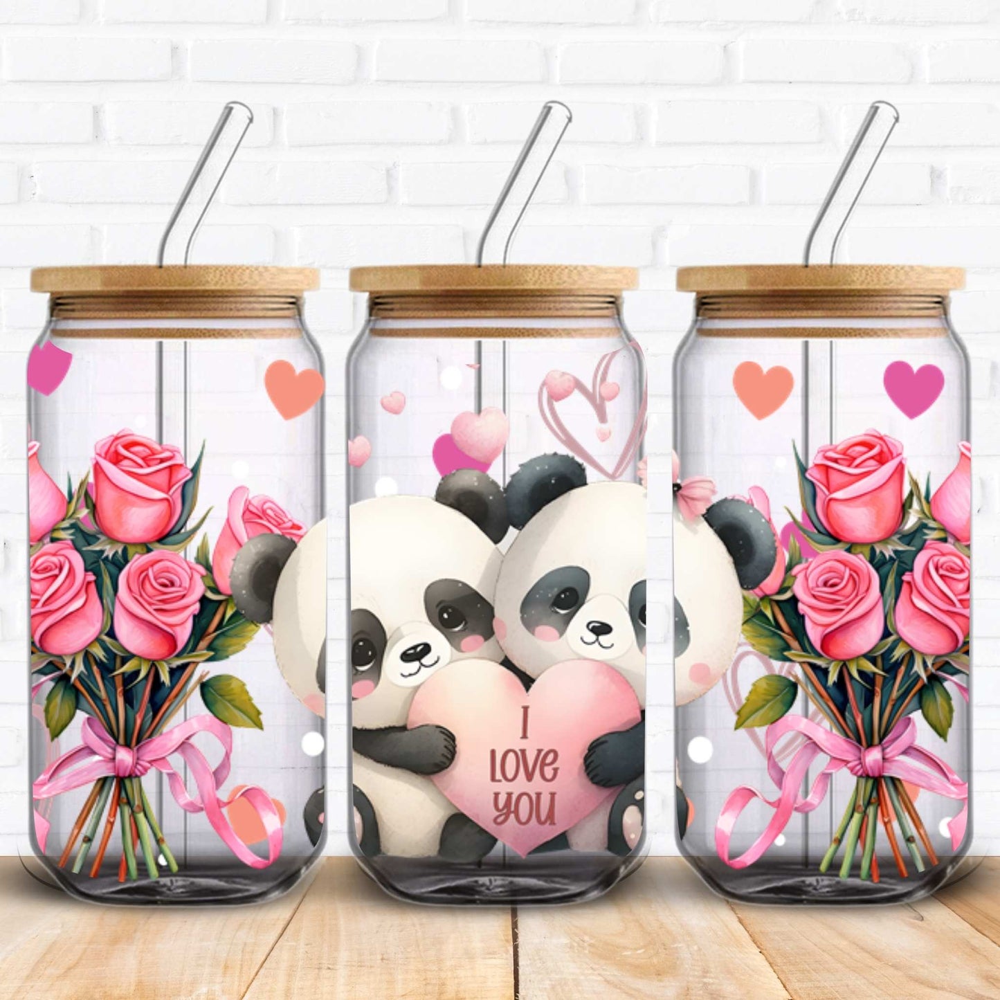 Panda Lovers | UV DTF Wrap