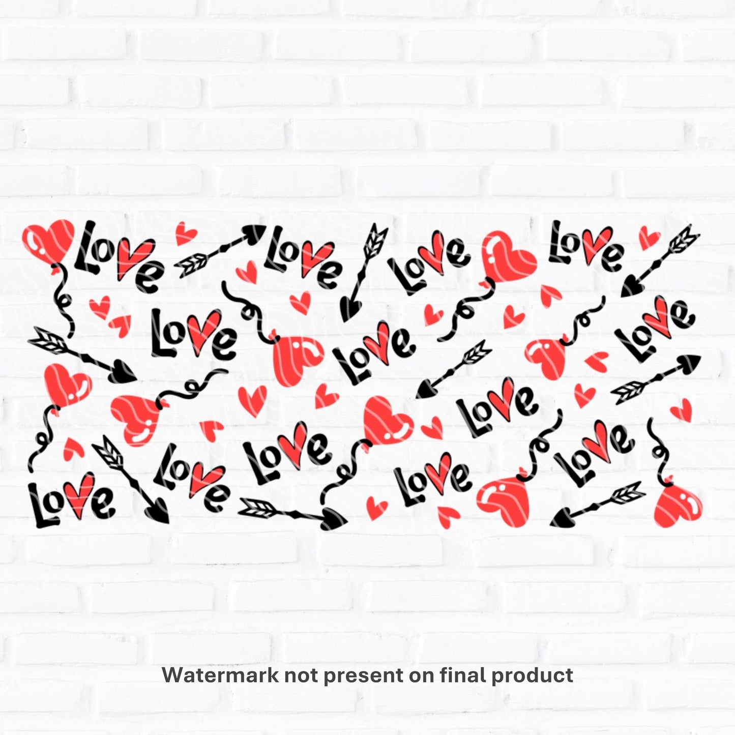 Love & Arrows | UV DTF Wrap