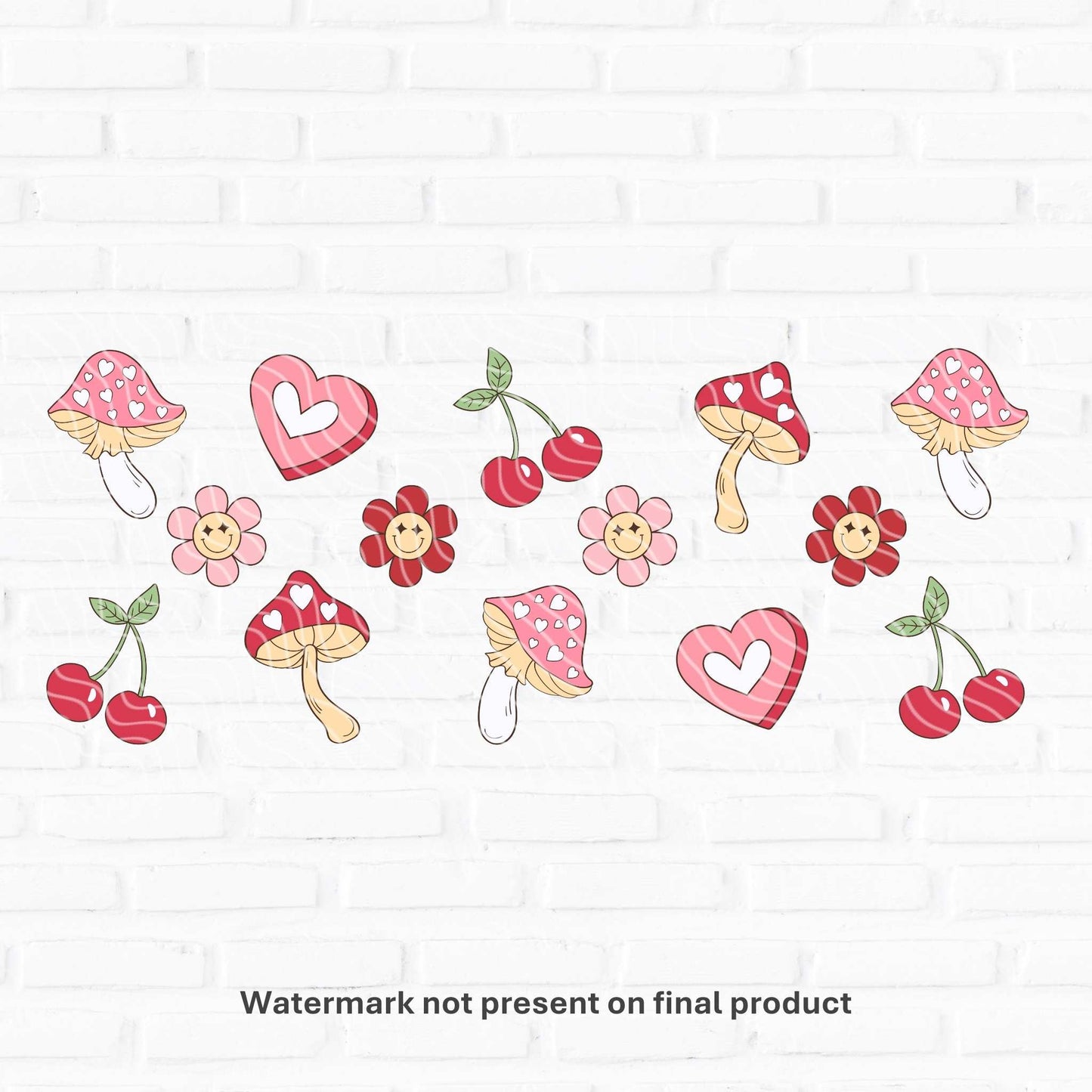 Mushroom Love | UV DTF Wrap