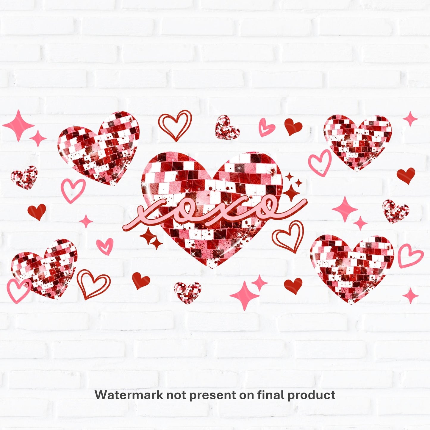 Disco Heart | UV DTF Wrap