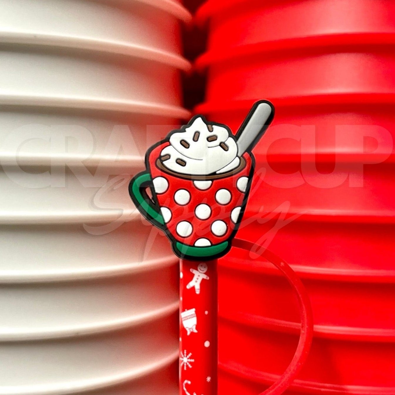 Christmas Hot Choc Straw Charm