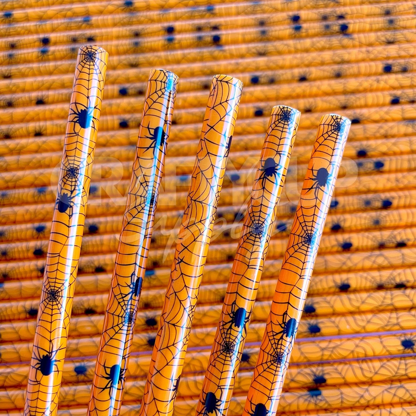 reusable plastic printed straws