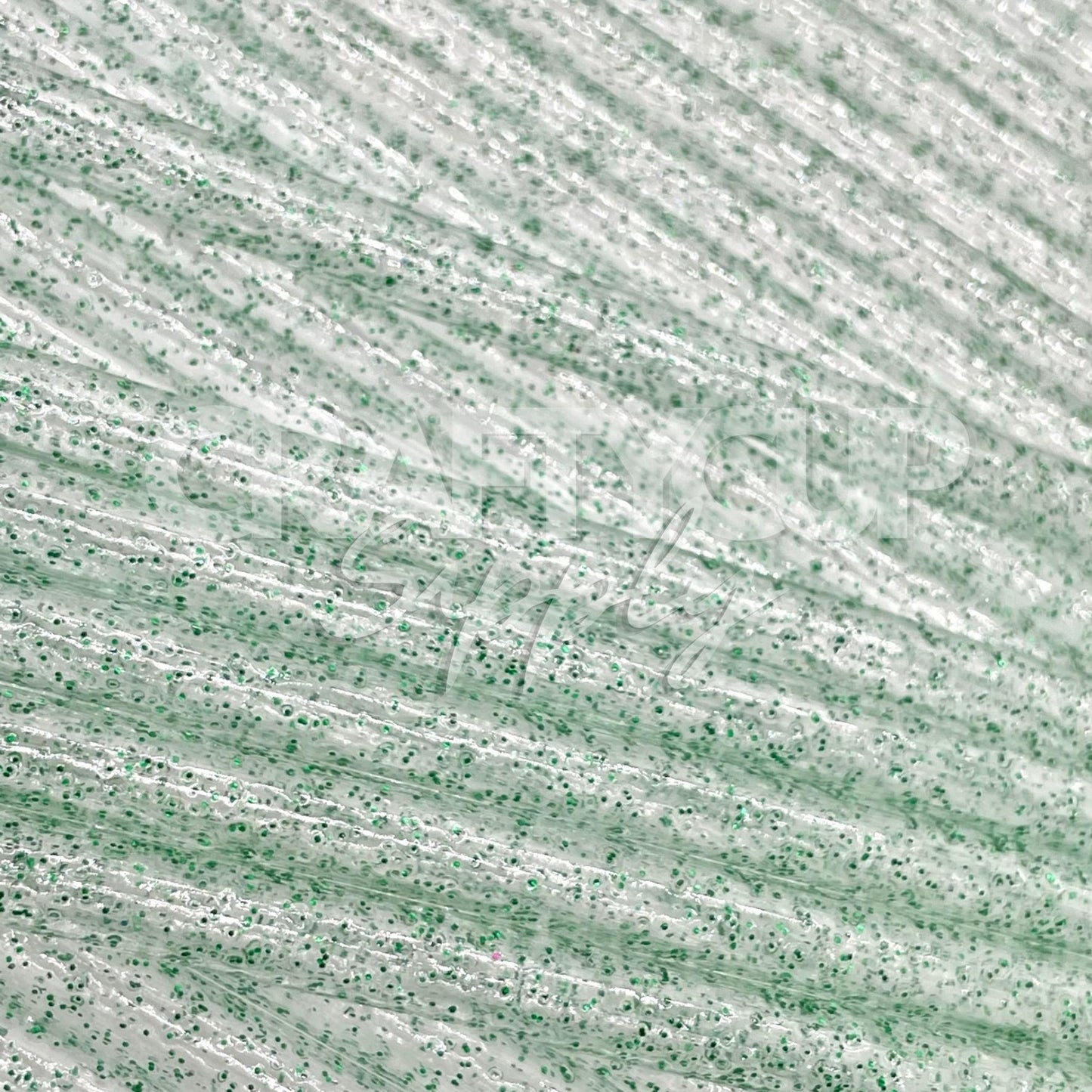 Green Glitter Straw