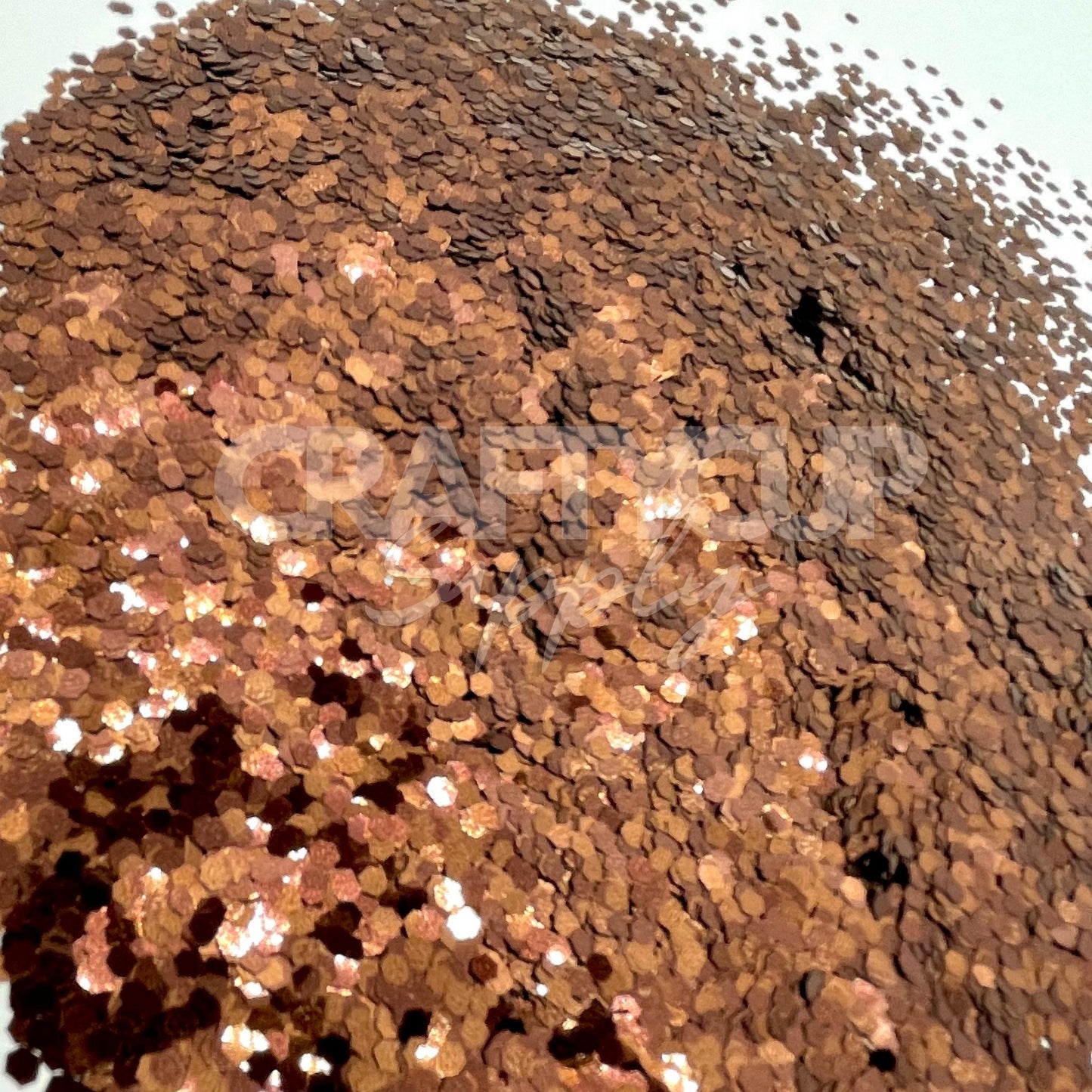 copper brown glitter mix