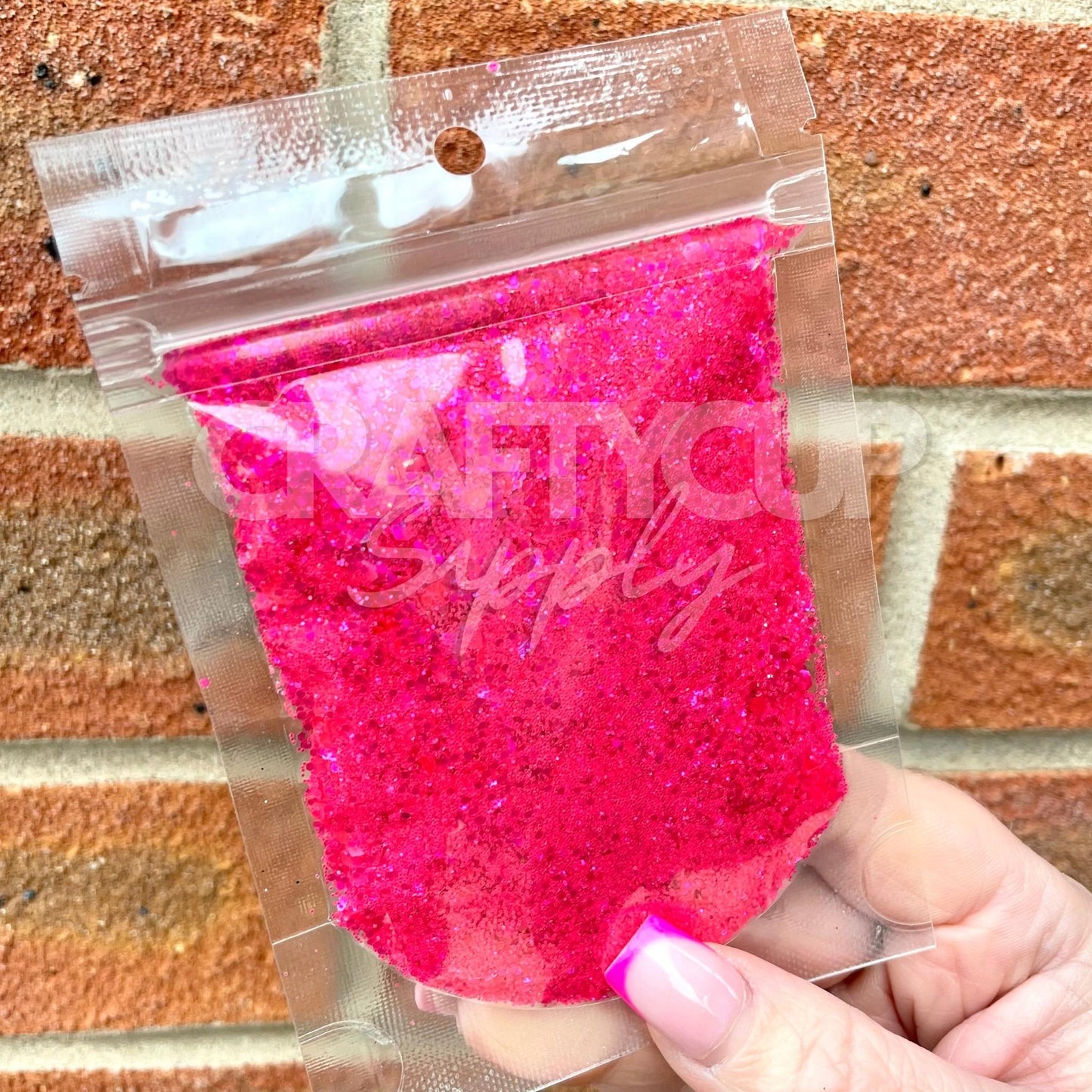 hot pink glitter
