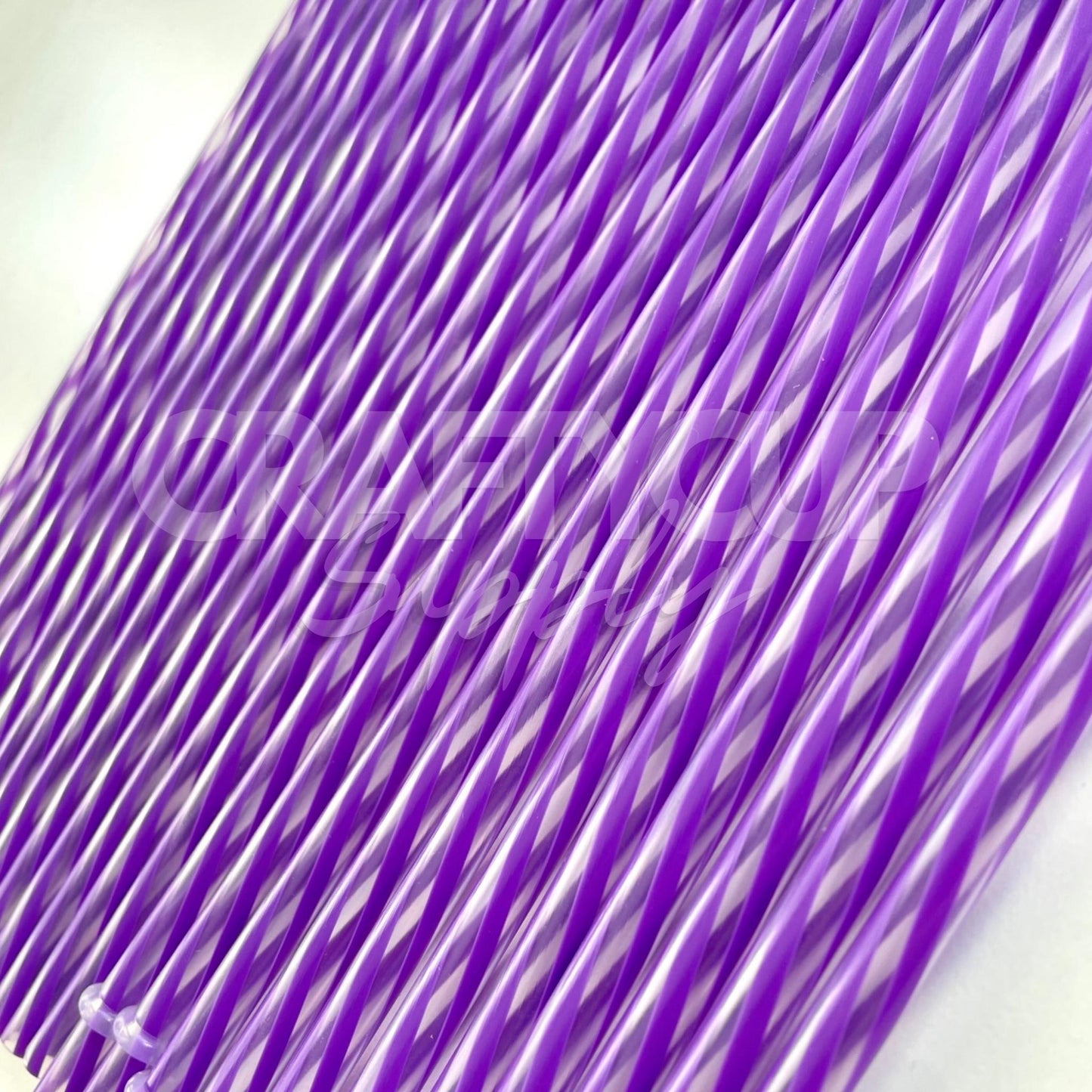 Purple Stripe Straw