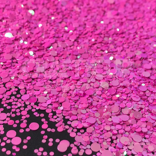 pink glitter mix