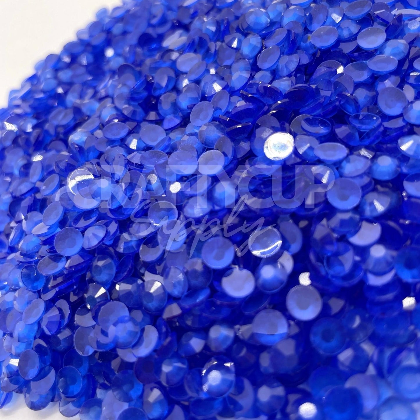 Glow In The Dark Sapphire Rhinestones - 3mm | 4mm | 5mm (28g)