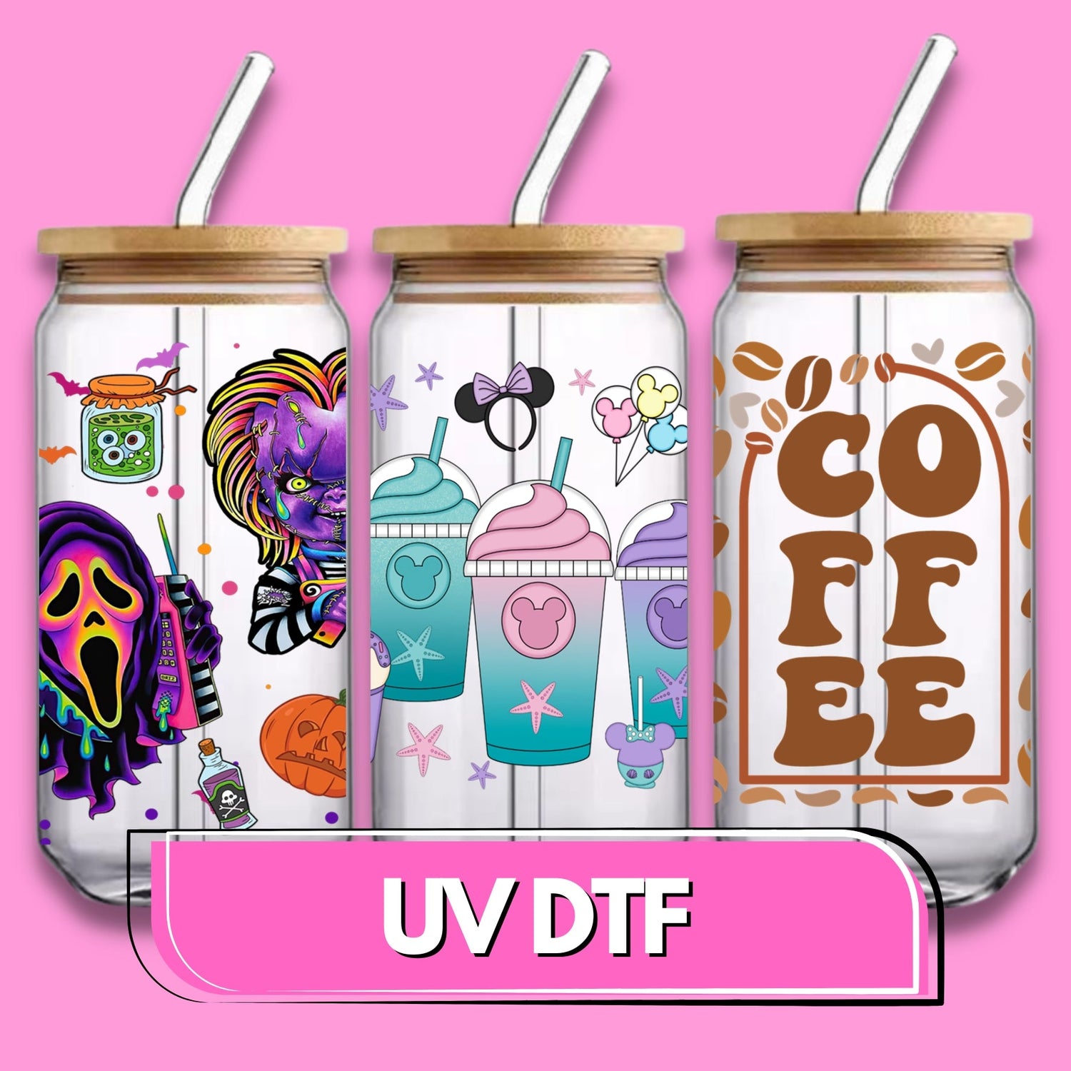uk stock of UV dtf prints for cups