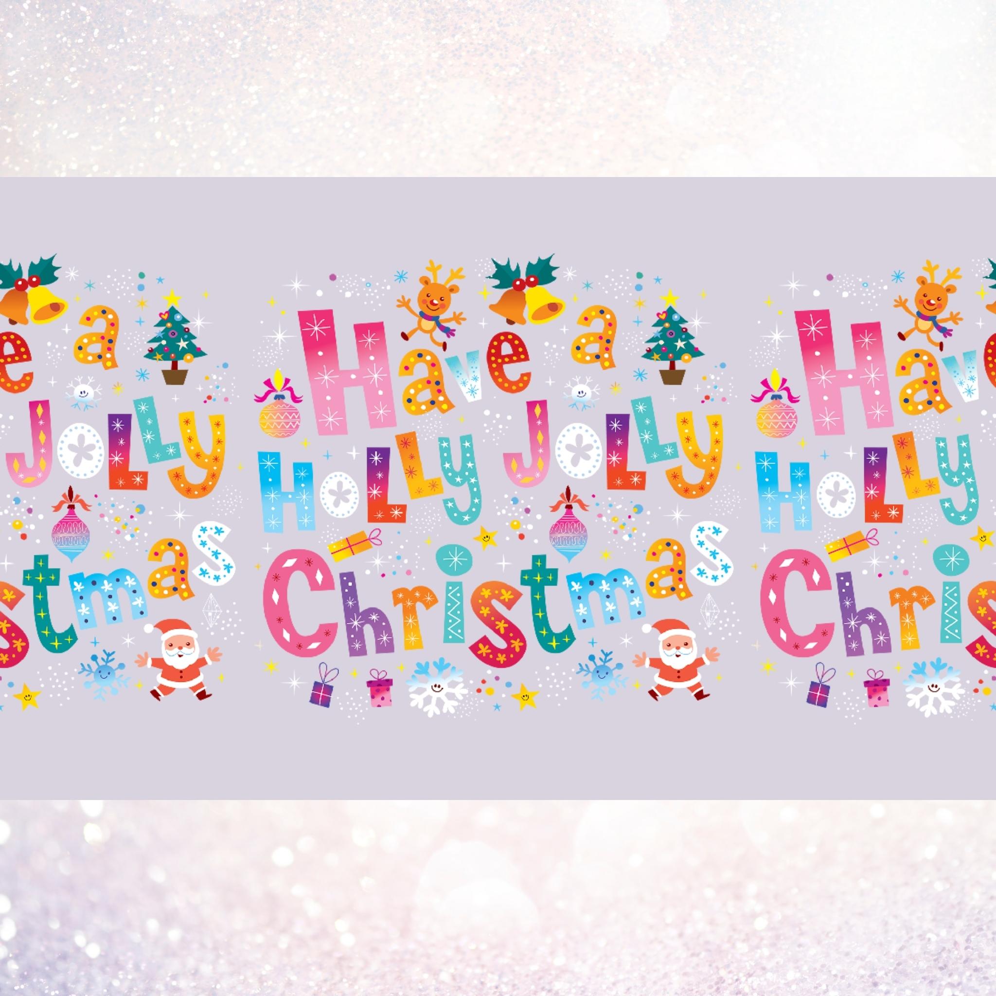 Holly Jolly Christmas | UV DTF Wrap