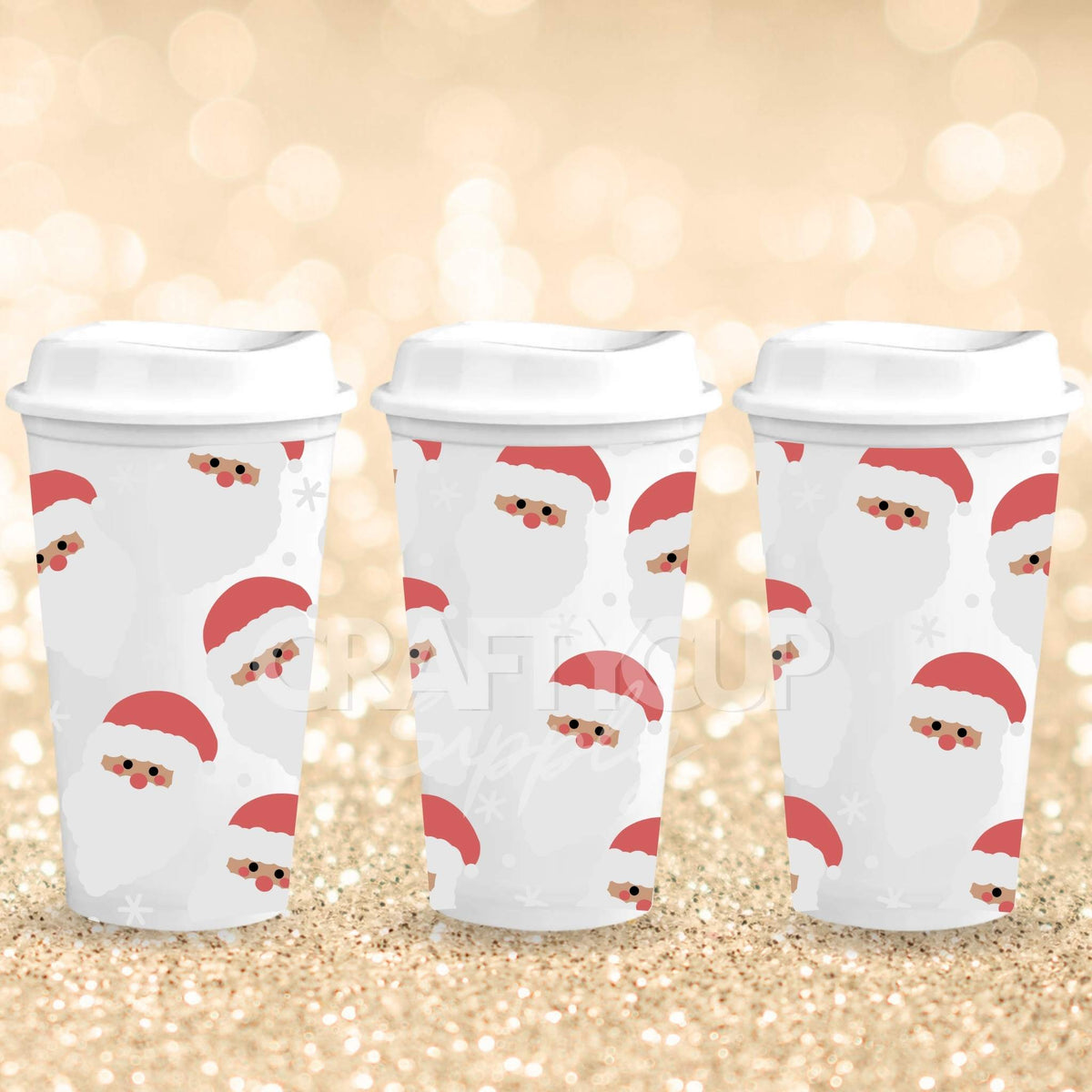 Santa | Hot Cup UV DTF Wrap