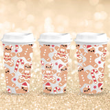 Gingerbread Candy Cane | Hot Cup UV DTF Wrap