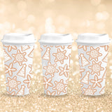 Gingerbread Snowflakes | Hot Cup UV DTF Wrap