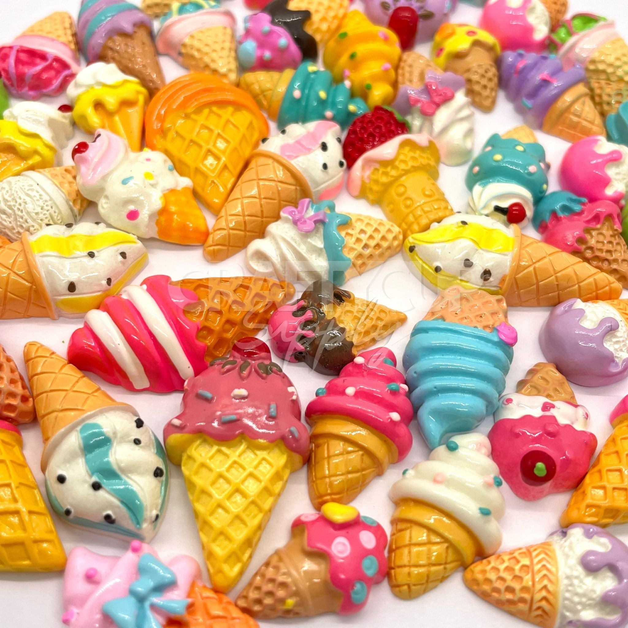 ice cream resin charms