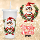 christmas uv dtf print decals