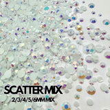 Opal White AB Rhinestones - 3mm | 4mm | 5mm & Scatter (28g)