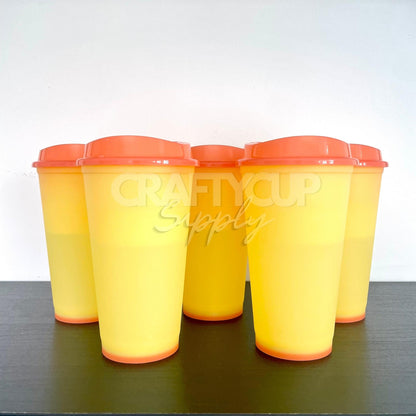 Orange to Yellow Colour Change 16oz (470ml) Hot Cup