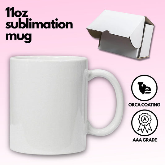 11oz sublimation mug blanks with smash proof boxes uk crafting supplier high gloss white