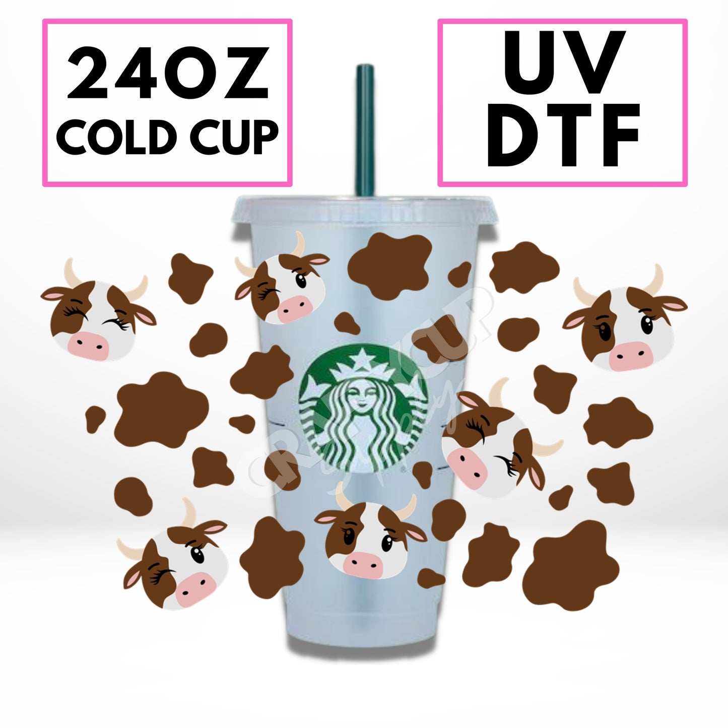 Brown Cow | UV DTF Wrap