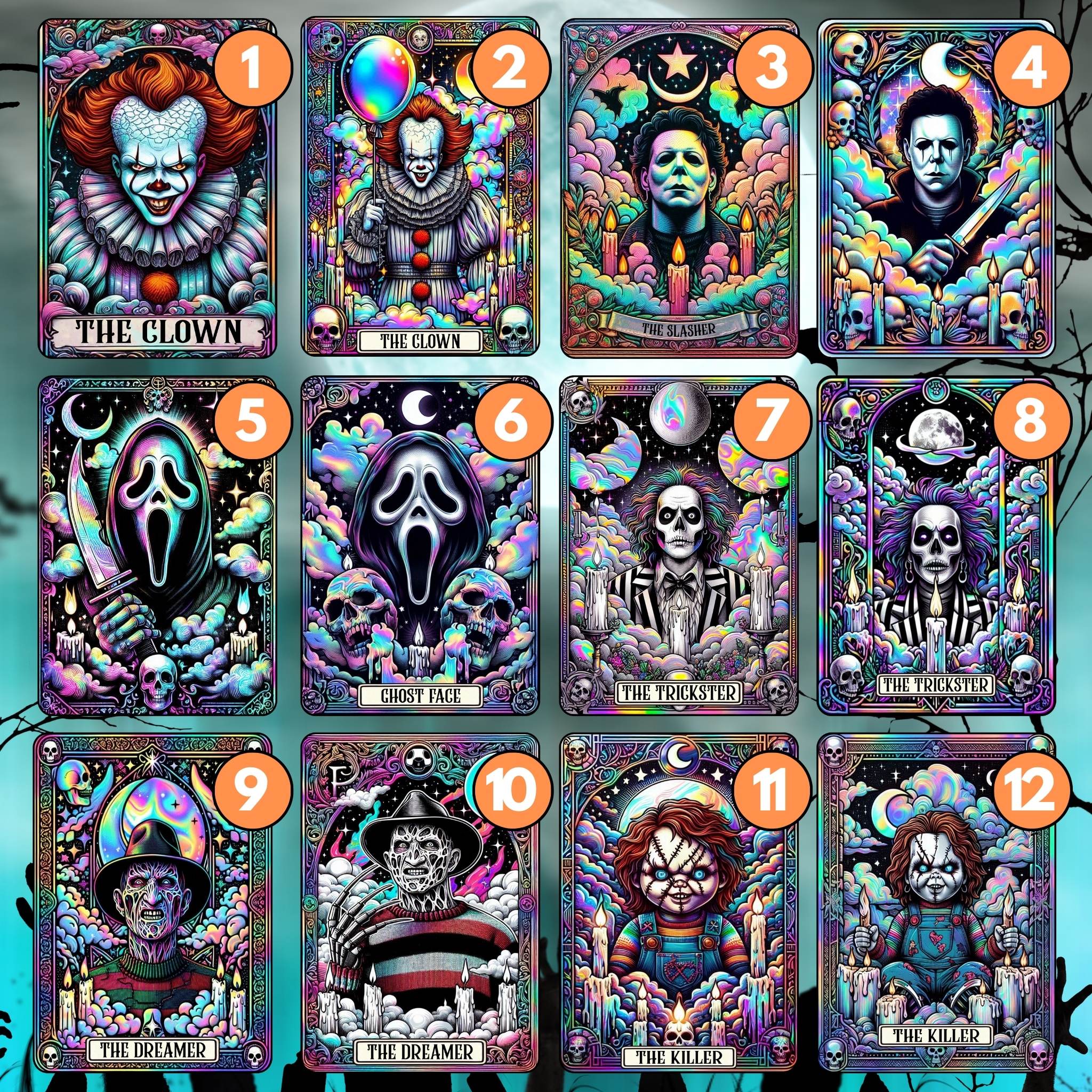 Halloween Tarot - Section 2  | UV DTF Decal