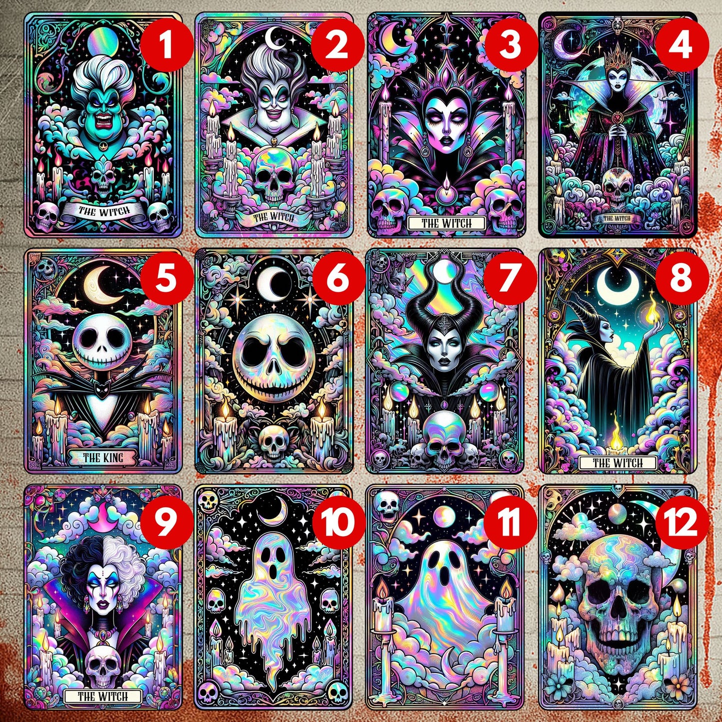Halloween Tarot - Section 3  | UV DTF Decal