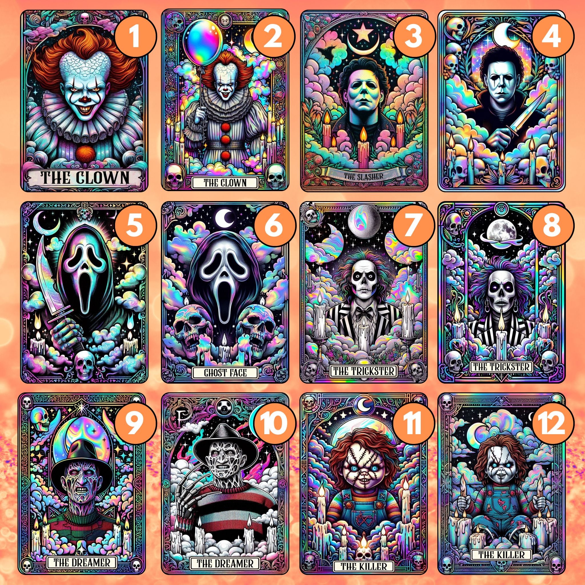 Halloween Tarot - Section 2  | UV DTF Decal