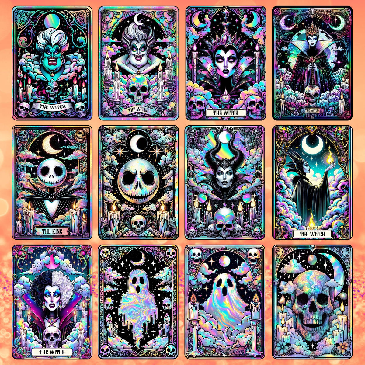 Halloween Tarot - Section 3  | UV DTF Decal