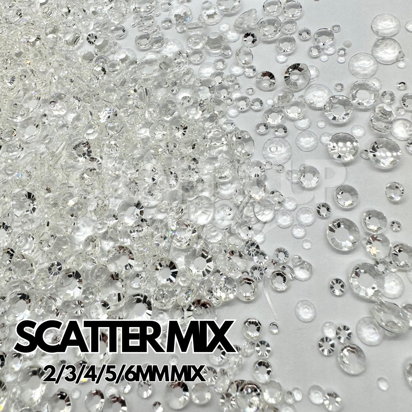 Clear Series - Clear Rhinestones - 3mm | 4mm | 5mm & Scatter (28g)