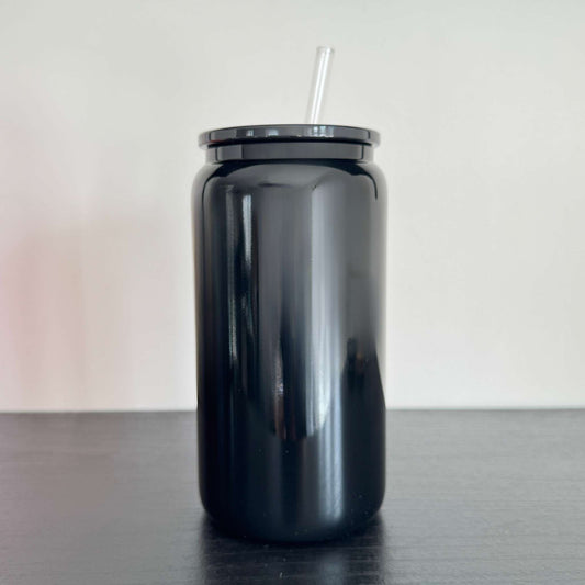 Black Glass Can 16oz