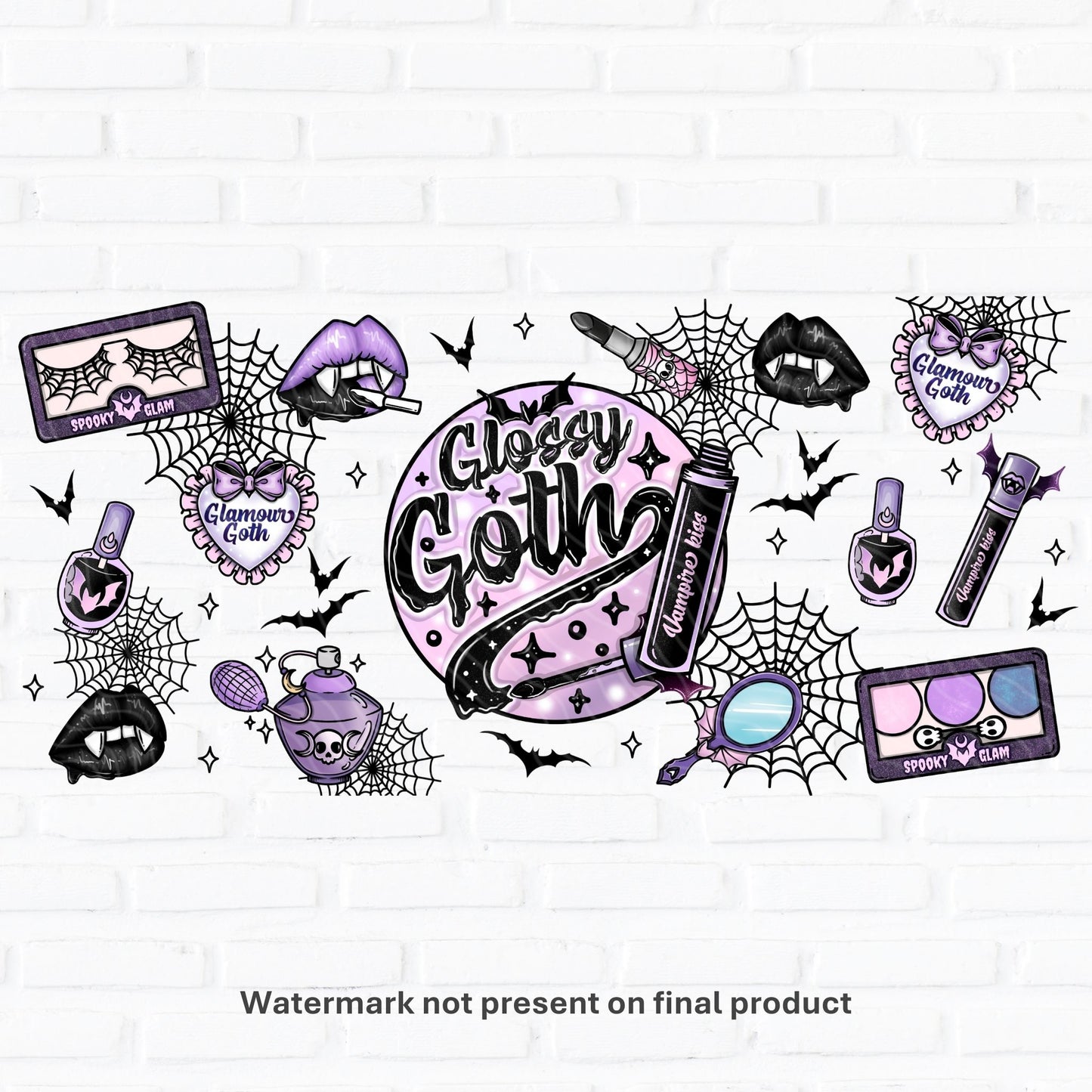 Glossy Goth | UV DTF Wrap