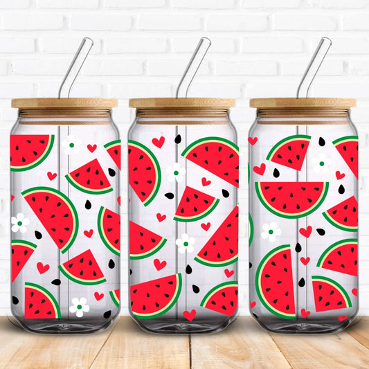 16oz uv dtf wrap watermelon tumbler wraps