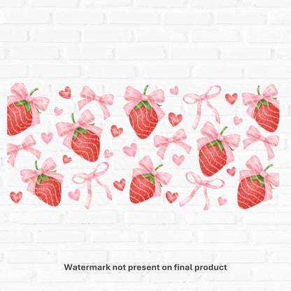 Strawberry Coquette | UV DTF Wrap