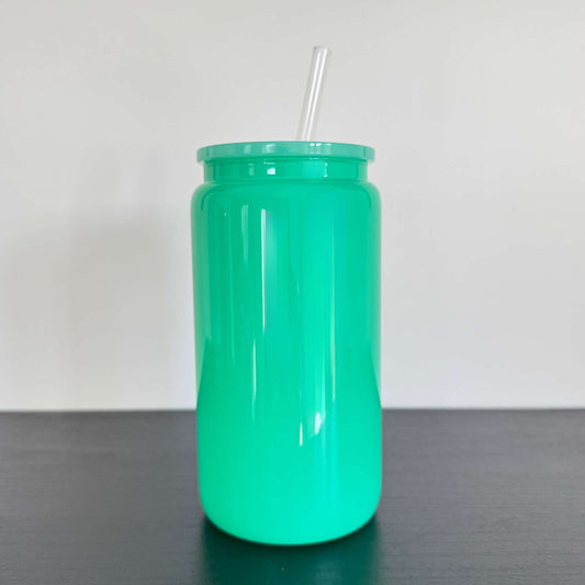 Green Glass Can 16oz