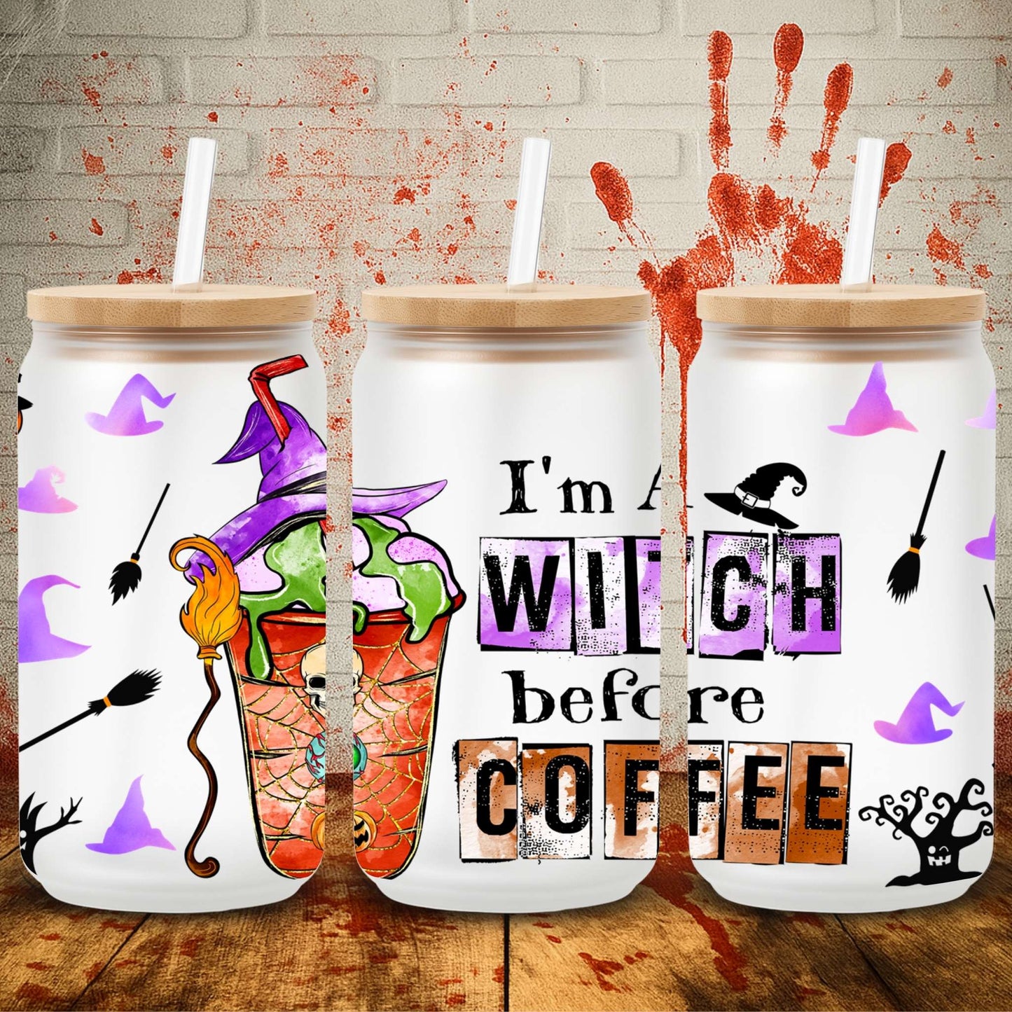 Witch Before Coffee | Can UV DTF Wrap
