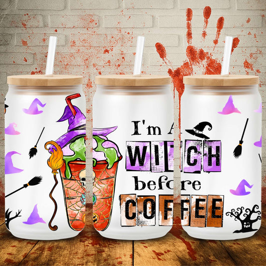 Witch Before Coffee | Can UV DTF Wrap