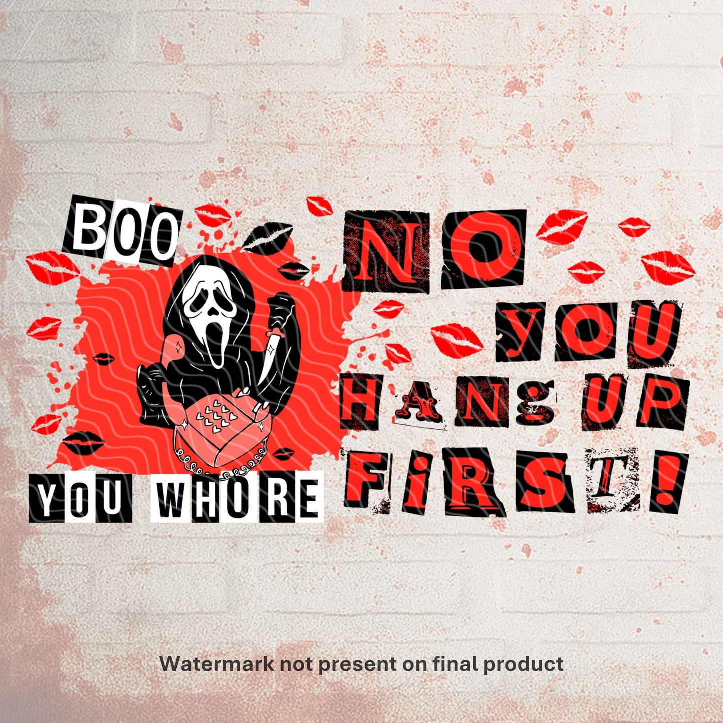 Boo! You Hang Up | Can UV DTF Wrap