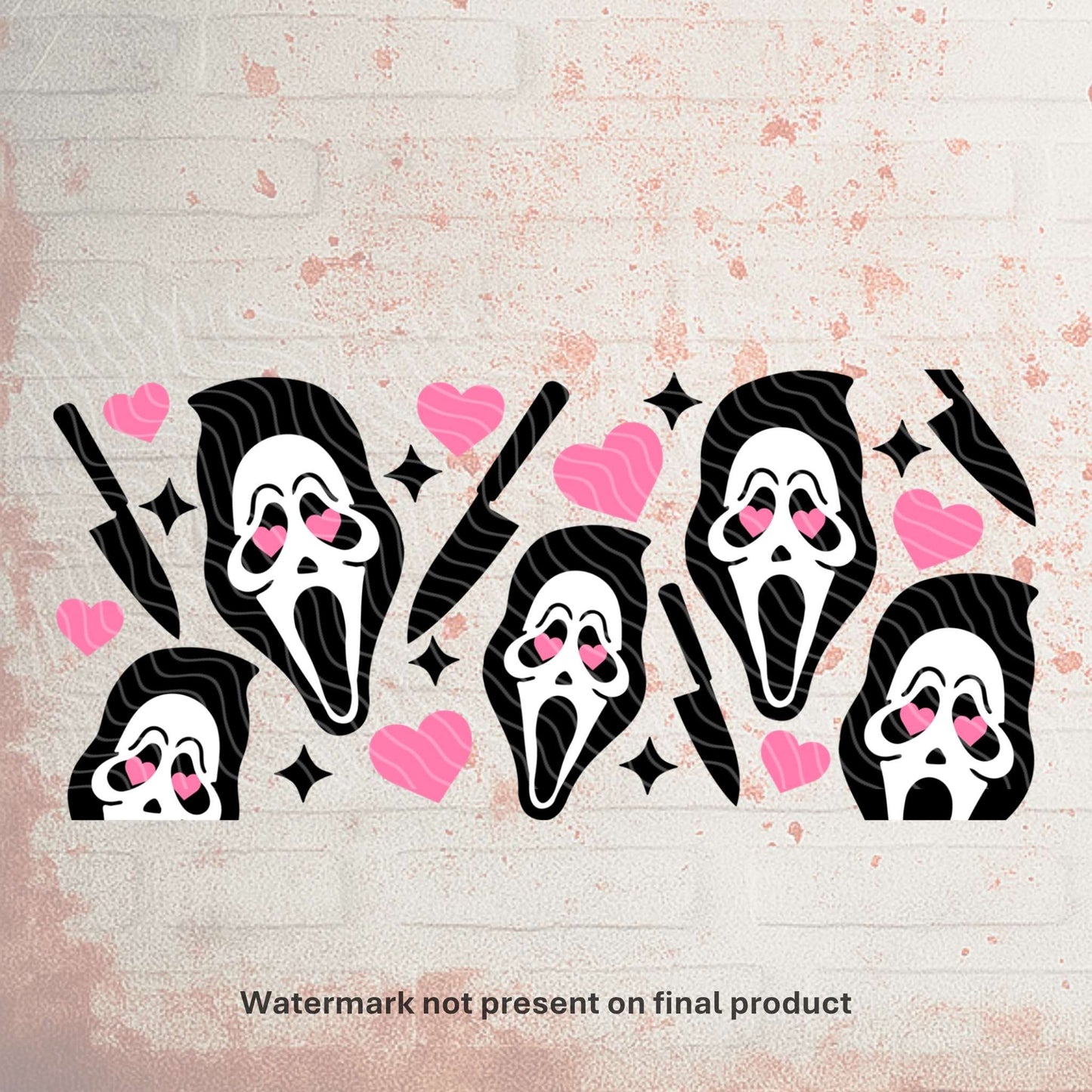 Ghostface | Can UV DTF Wrap