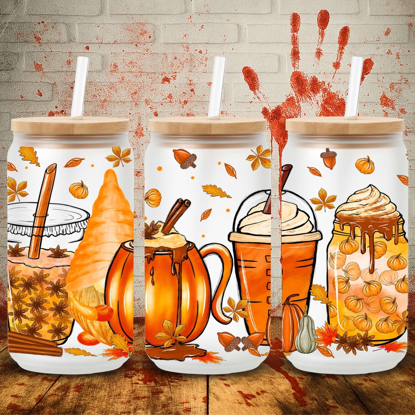 Pumpkin Spice Season | Can UV DTF Wrap