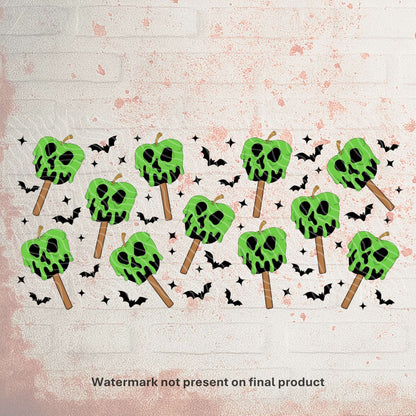 UV DTF Halloween wrap for Libbey 16oz glass cans – spooky tumbler transfer for UK crafters and wholesale suppliers