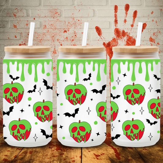 UV DTF Halloween wrap for Libbey 16oz glass cans – spooky tumbler transfer for UK crafters and wholesale suppliers