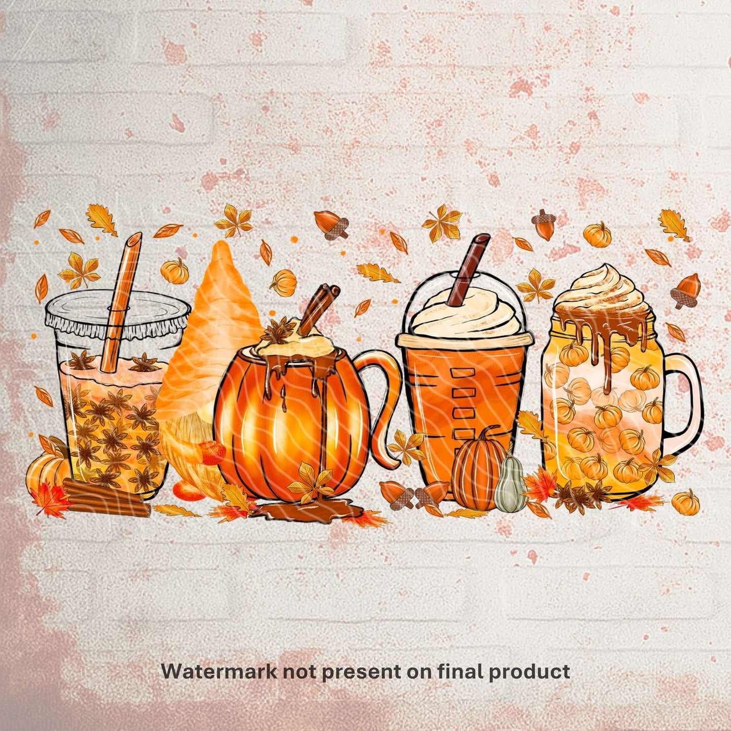 Pumpkin Spice Season | Can UV DTF Wrap