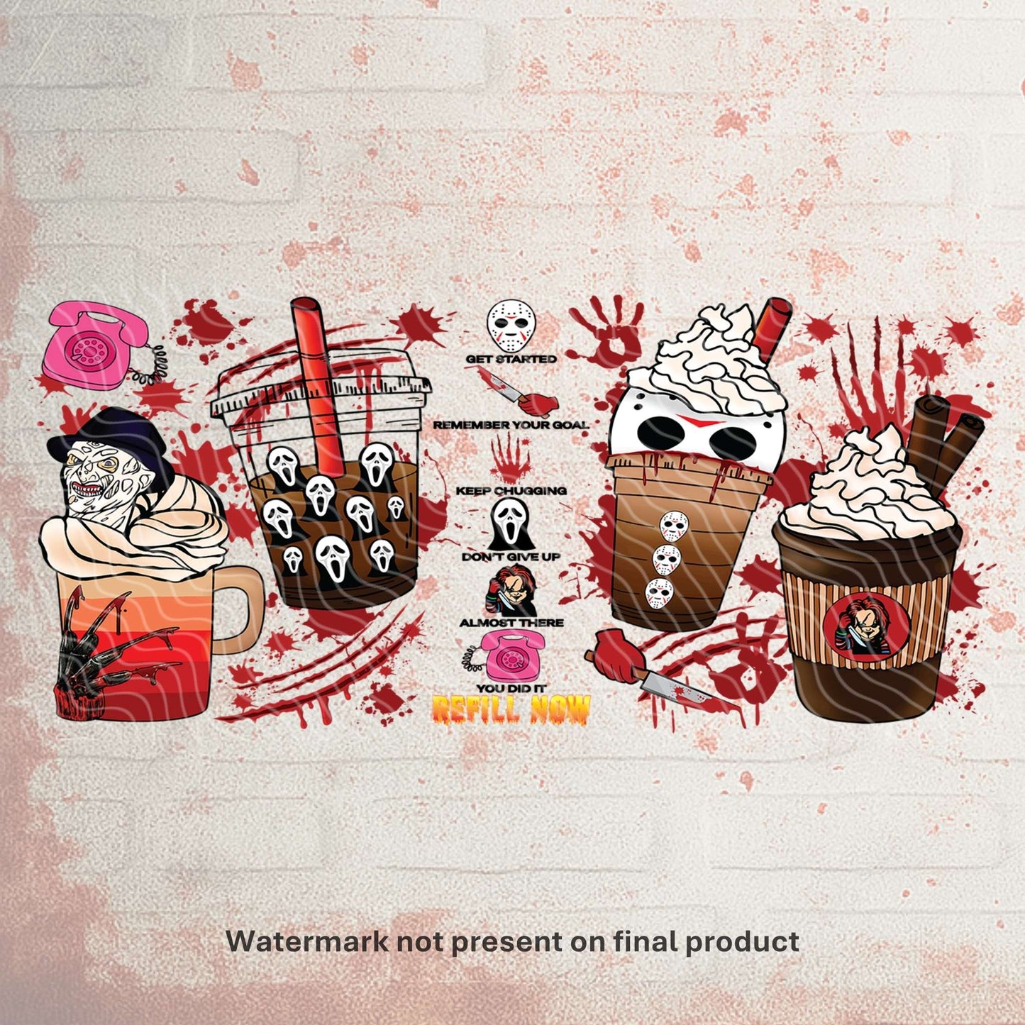 Blood Latte | UV DTF Wrap